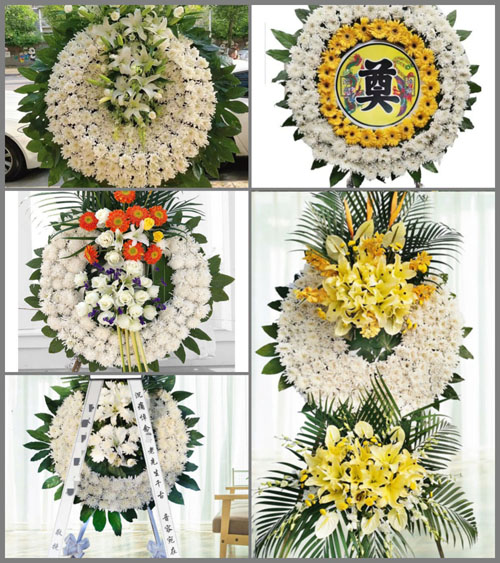 广东东莞市常平镇朗贝村花圈速递